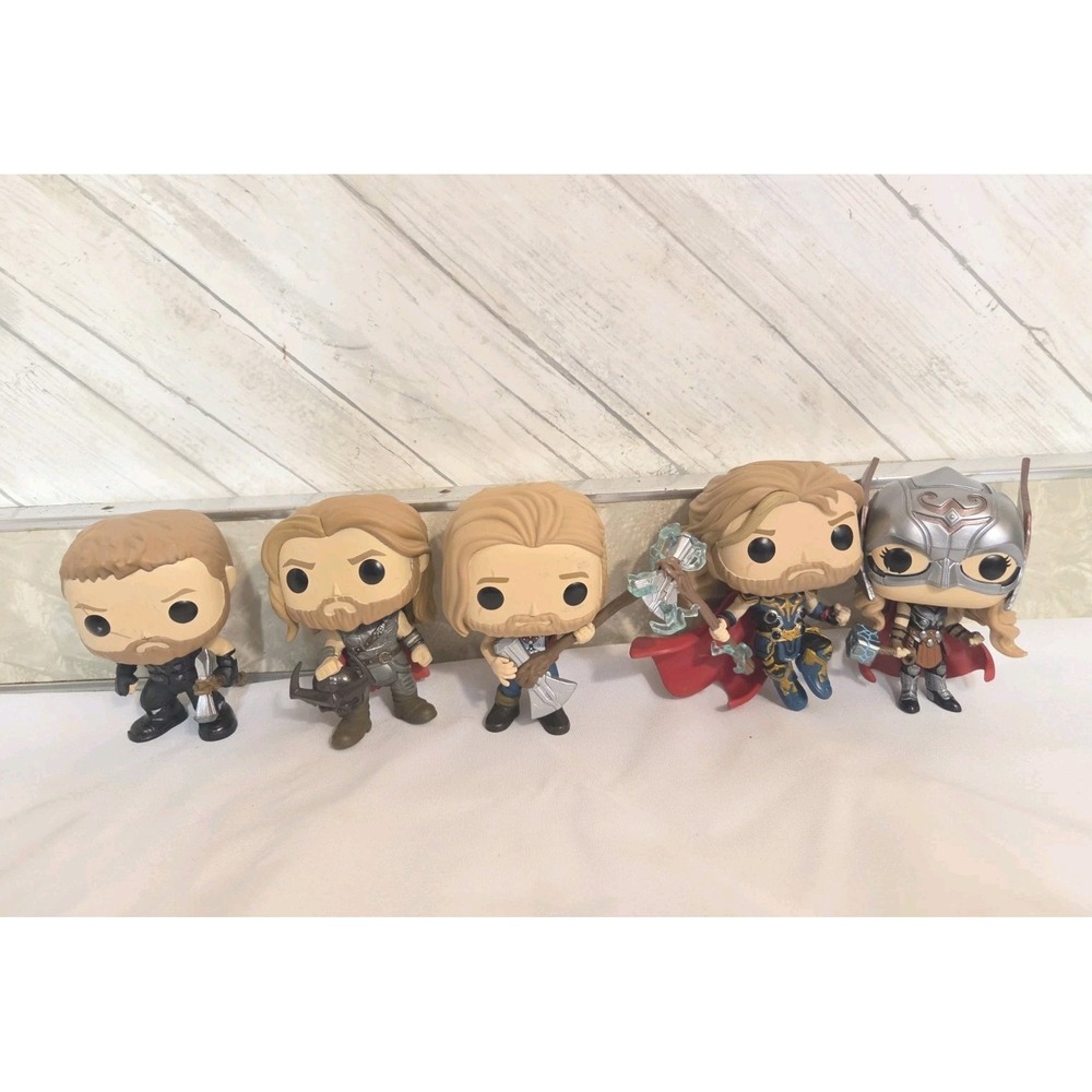 Thor Funko Pop Lot Of 5 Marvel Ragnarok Hot Topic Avengers LOOSE No Boxes Hero